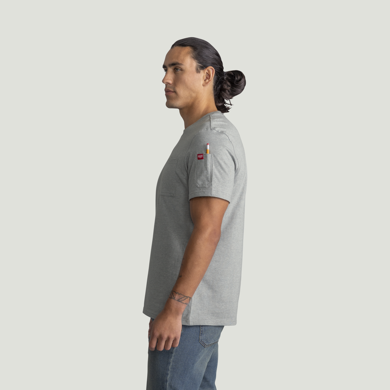 Men's Heavyweight Cotton Short Sleeve Pocket T-Shirt image number 3