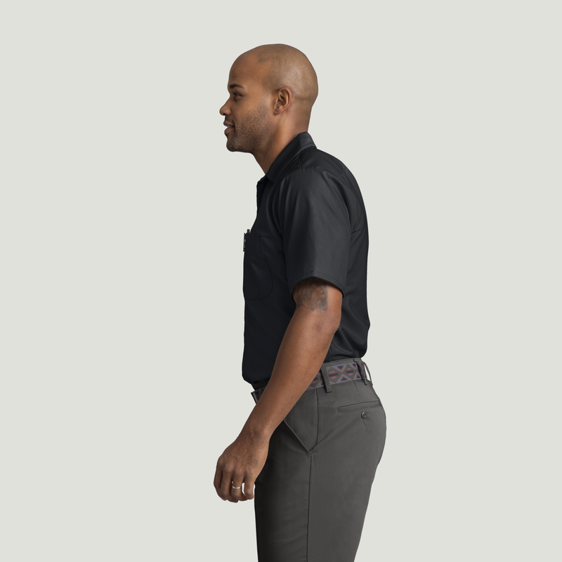 Men's Short Sleeve Industrial Work Shirt image number 3