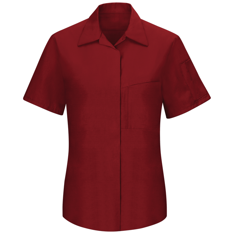 Women's Short Sleeve Performance Plus Shop Shirt with OilBlok Technology image number 0