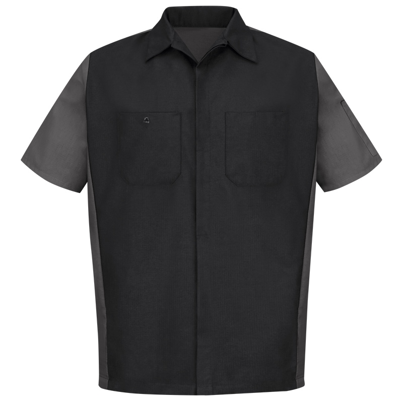 Men's Short Sleeve Two-Tone Crew Shirt image number 2