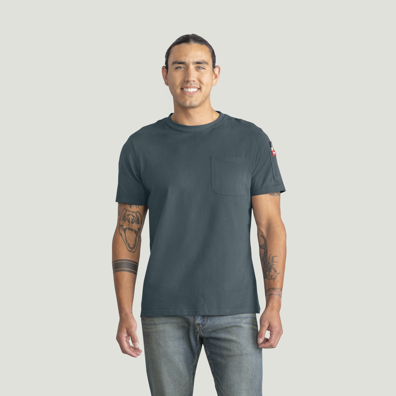 Men's Heavyweight Cotton Short Sleeve Pocket T-Shirt image number 1