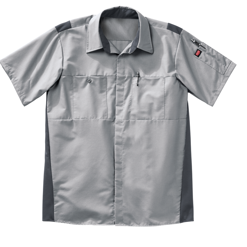 Men's Short Sleeve Performance Plus Shop Shirt With Oilblok Technology image number 10