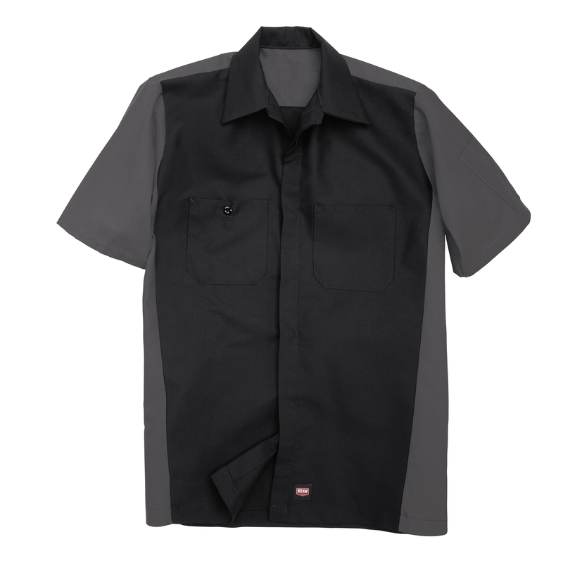 Men's Short Sleeve Two-Tone Crew Shirt image number 4